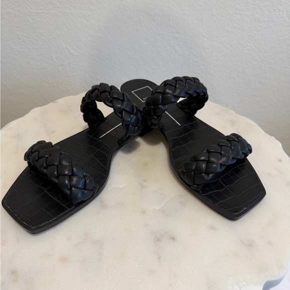 Dolce Vita Black Braided Sandals NIB size 9.5 - Picture 2 of 6